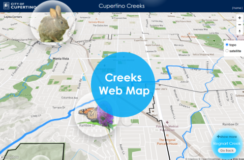 Cupertino creeks web map