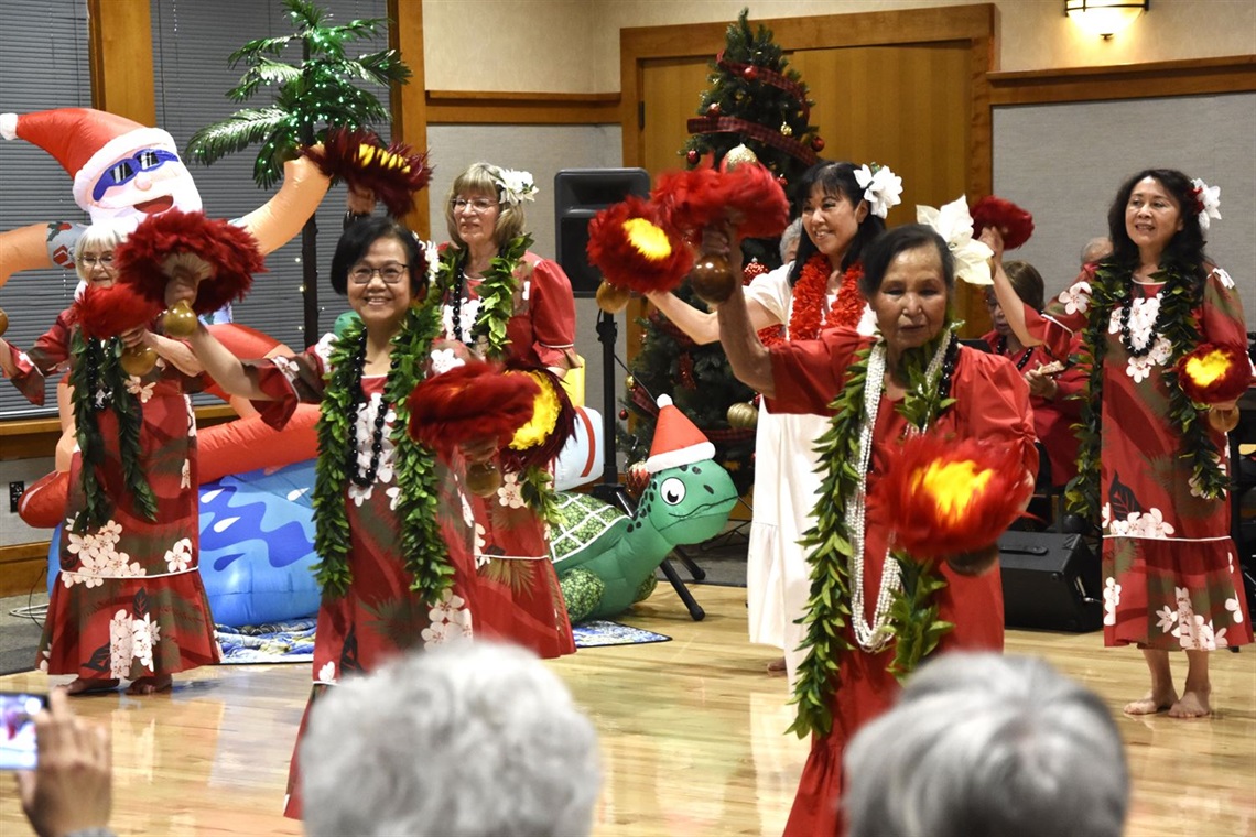 LeNani Hula Dancers Performing 