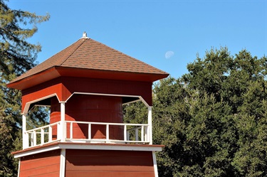 Water Tank and Moon-Daylight