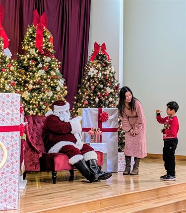 Signing Santa Event Photo